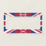 Colors of Great Britain Flag. Add Your Name. License Plate Frame