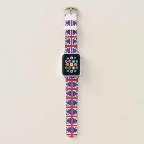 Colors of Great Britain Flag Union Jack Apple Watch Band