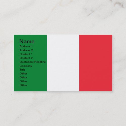 Colors of Italy Business Cards