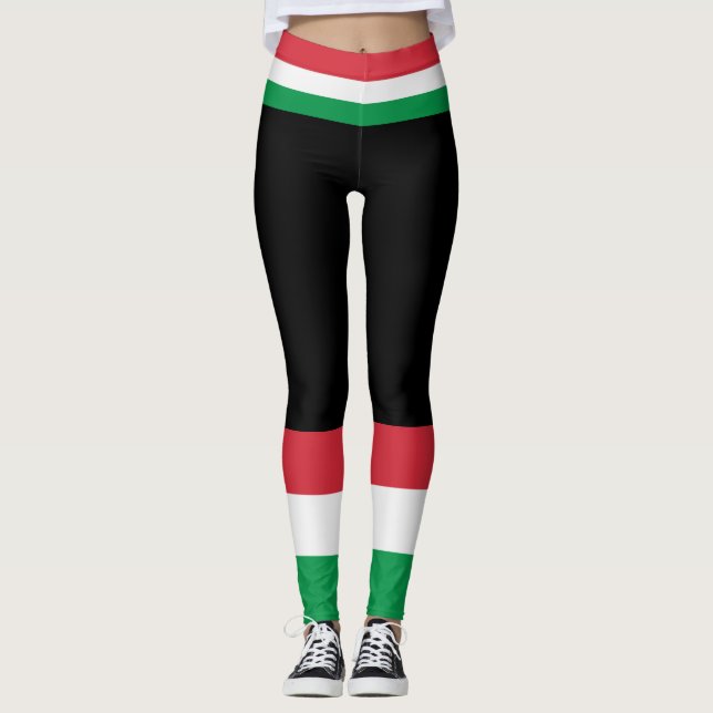 Colors of Italy Flag. Leggings (Front)