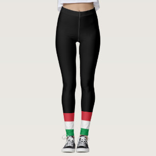 Colors of Italy Flag. Leggings