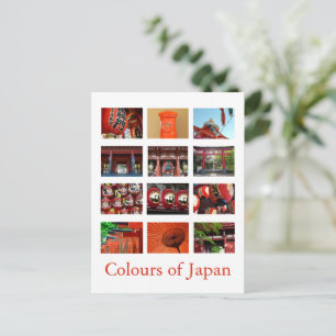 Colors of Japan (red/vermilion) Postcard