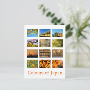 Colors of Japan (yellow/orange) Postcard