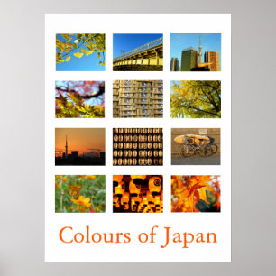Colors of Japan (yellow/orange) Poster