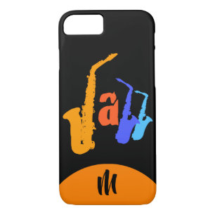 Colors of Jazz Monogram Black iPhone Case