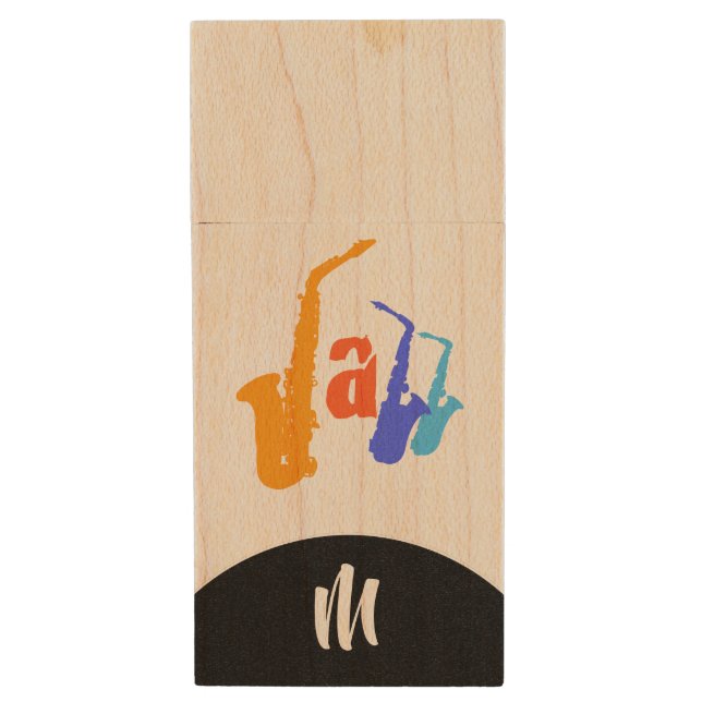Colors of Jazz Monogram USB Flash Drive (Front Vertical)