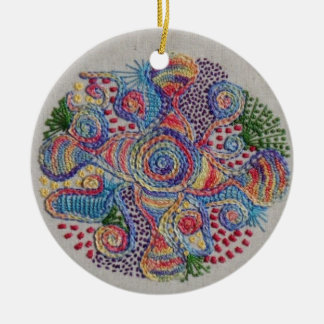 Colors of Life Mandala Ceramic Ornament