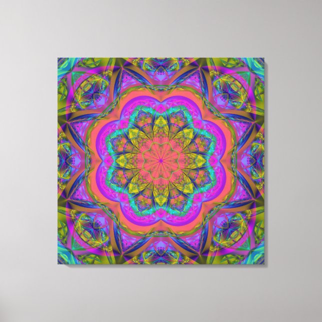 Colors of Life, modern abstract wallart Canvas Print (Front)