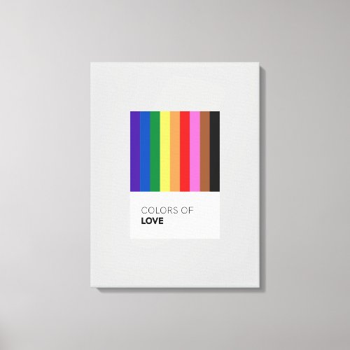 Colors of Love Canvas Print