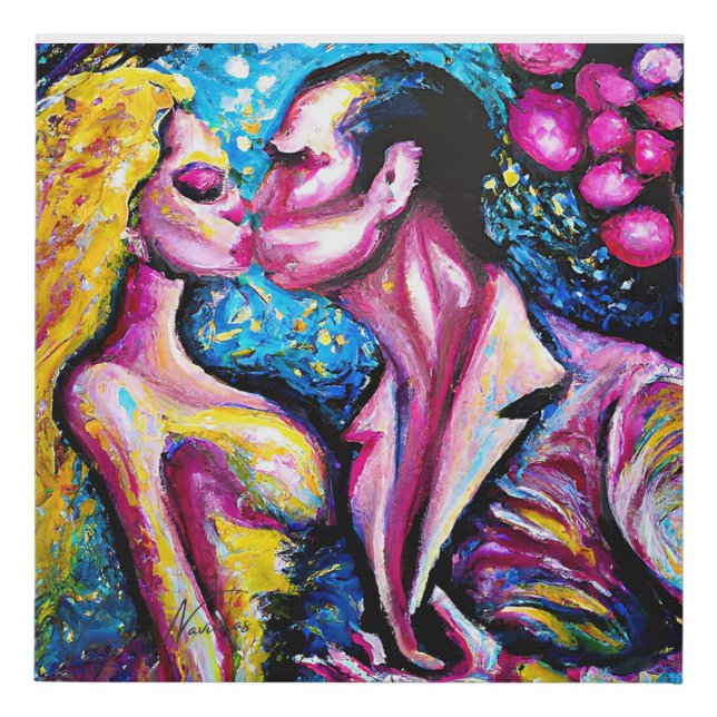 COLORS OF LOVE FAUX CANVAS PRINT (Front)