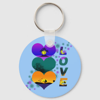 Colors of Love Keychain