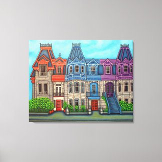 Colors of Montreal Canvas Print