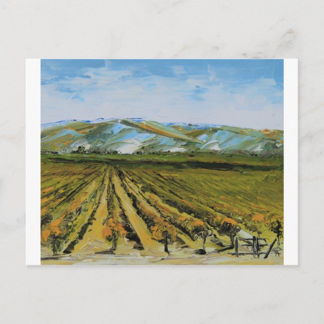 Colors of Napa Valley, Wine Country California Postcard (Front)