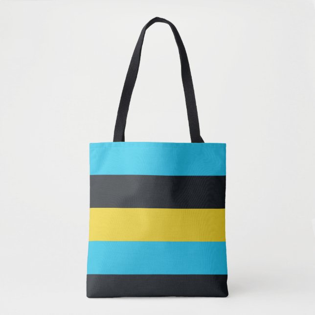Colors of Nassau Flag  Tote Bag (Front)