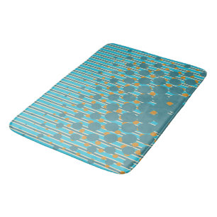 Colors of New Zealand - Density in Turquoise Bathroom Mat