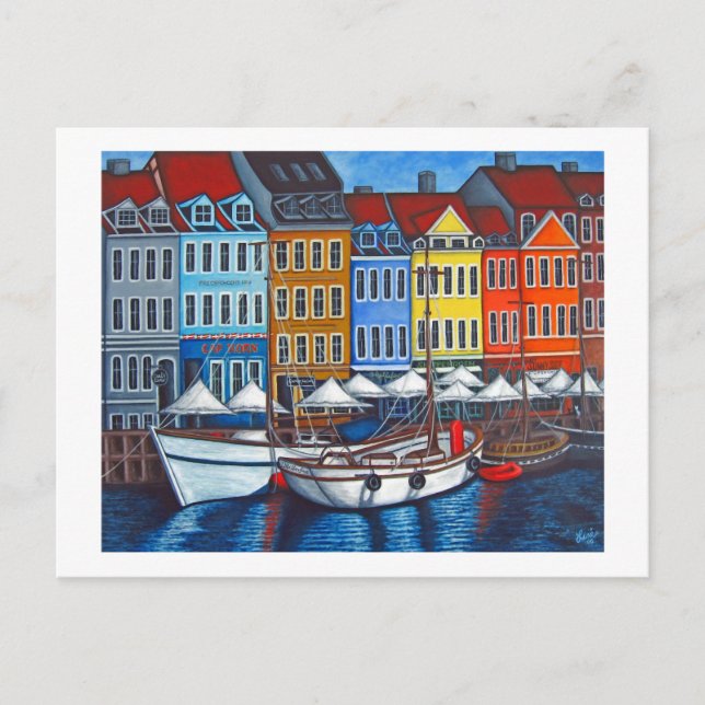 Colors of Nyhavn Postcard (Front)