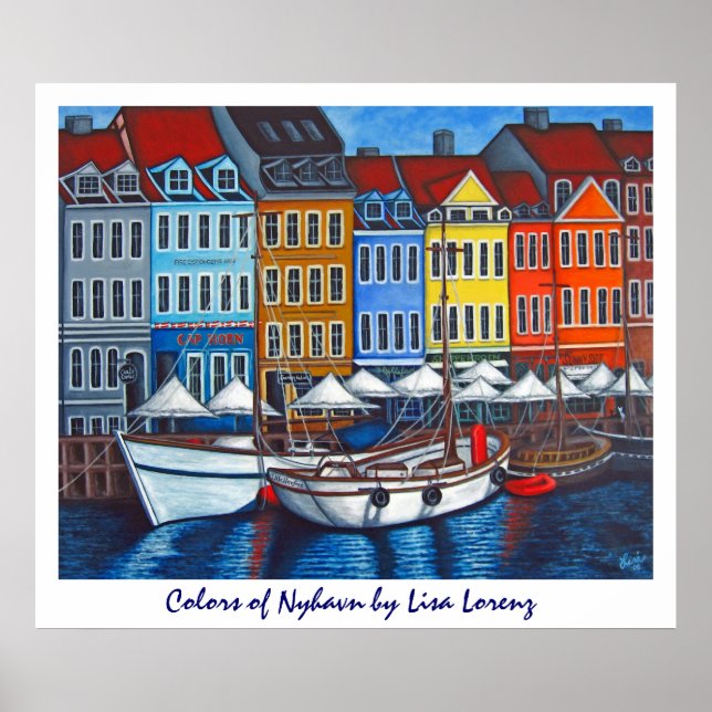 Colors of Nyhavn Poster Print (Front)
