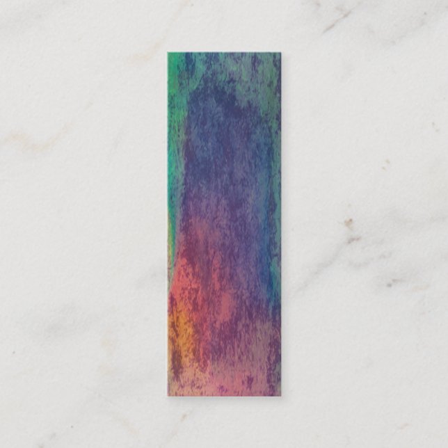 Colors of opal texture mini business card (Front)