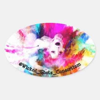 Colors of Passion Oval Sticker