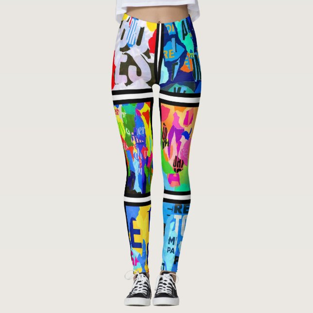 colors of poetry leggings (Front)