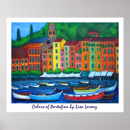 Colors of Portofino Painting Print