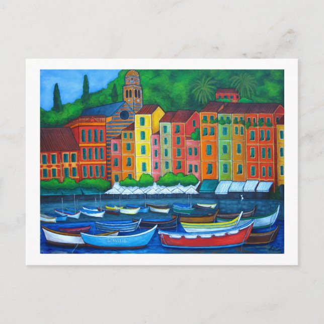 Colors of Portofino Postcard (Front)