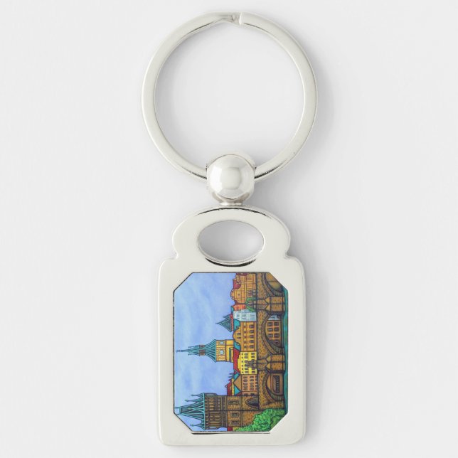 Colors of Prague Key Chain (Front)