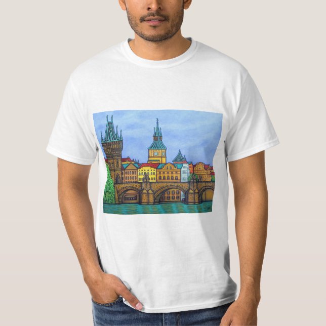 Colors of Prague T-Shirt by Lisa Lorenz (Front)
