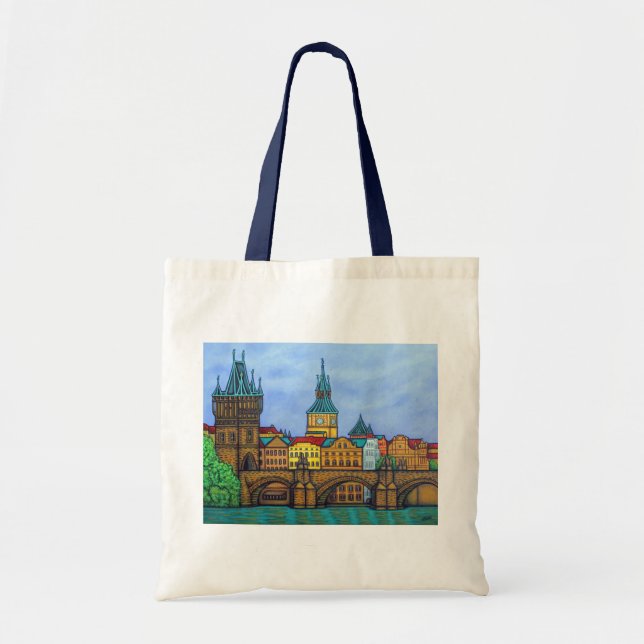 Colors of Prague Tote Bag by Lisa Lorenz (Front)