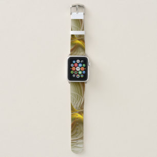 Colors of Precious Metals, Abstract Fractal Art Apple Watch Band