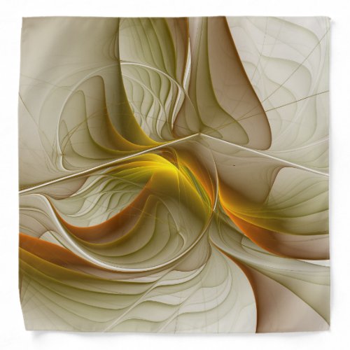 Colors of Precious Metals Abstract Fractal Art Bandana