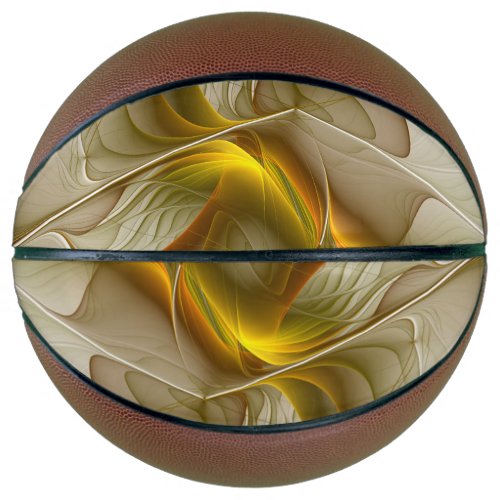 Colors of Precious Metals Abstract Fractal Art Basketball