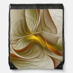 Colors of Precious Metals, Abstract Fractal Art Drawstring Bag