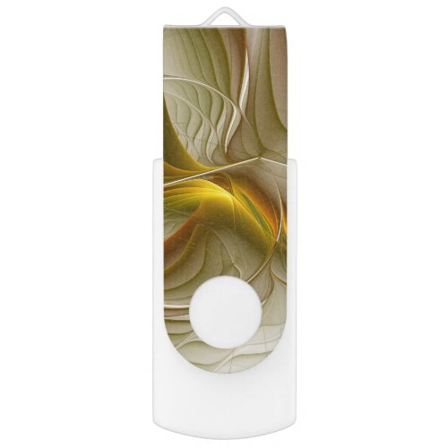 Colors of Precious Metals Abstract Fractal Art Flash Drive