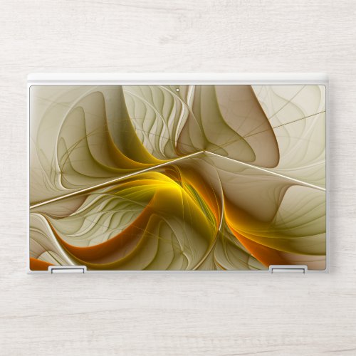 Colors of Precious Metals Abstract Fractal Art HP Laptop Skin