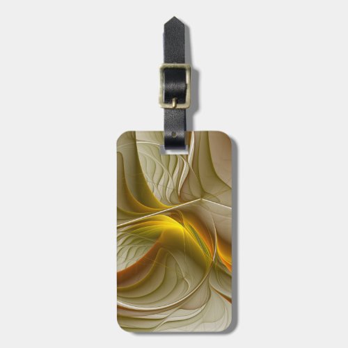 Colors of Precious Metals Abstract Fractal Art Luggage Tag