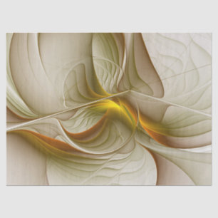 Colors of Precious Metals, Abstract Fractal Art Tissue Paper