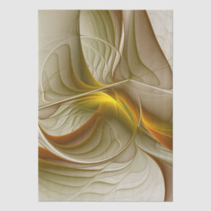 Colors of Precious Metals, Abstract Fractal Art Tissue Paper