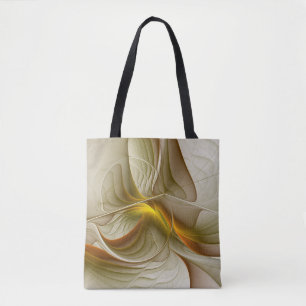 Colors of Precious Metals, Abstract Fractal Art Tote Bag