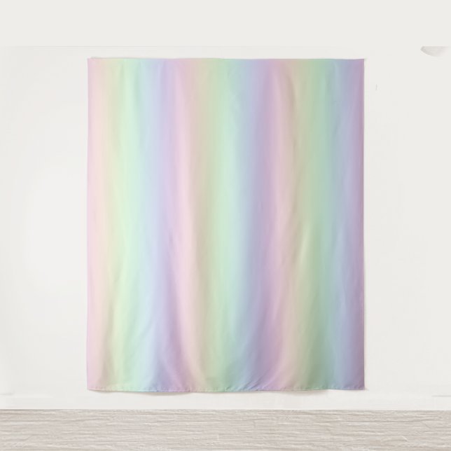 Colors of Rainbow Pastel Party PhotoBooth Backdrop (Front)