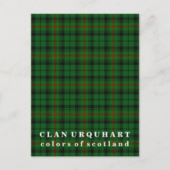 Colors Of Scotland Clan Urquhart Tartan Postcard by OldScottishMountain at Zazzle