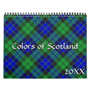 Colors of Scotland Tartan Plaid Calendar