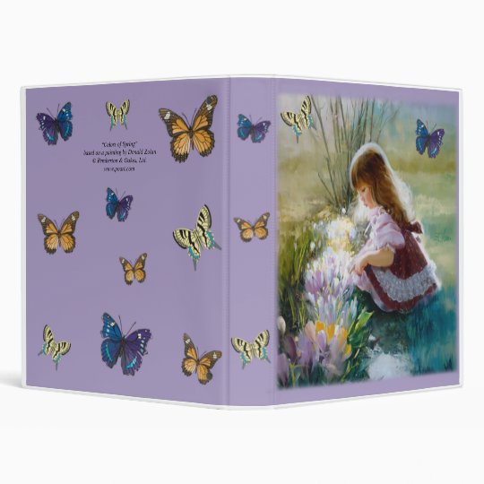 Colors of Spring 3 Ring Binder