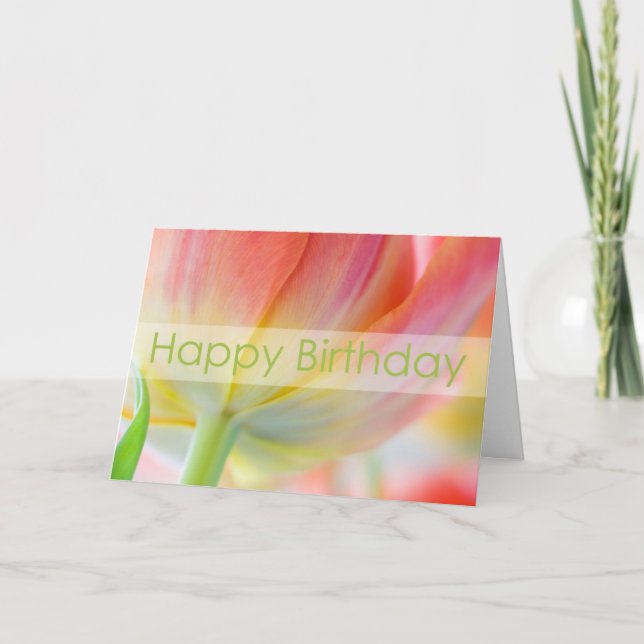 Colors of Spring Birthday Card (Front)