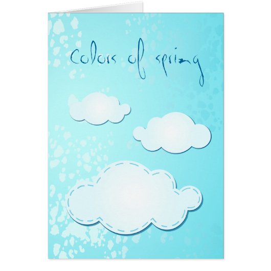 Colors of spring, card (Front)