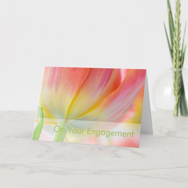 Colors of Spring • Engagement Congratulation Card (Front)
