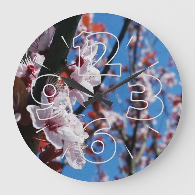 Colors of spring large clock (Front)