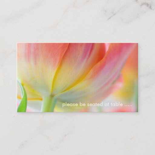 Customizable Colors of Spring â€¢ Place Card Business Card