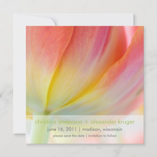 Colors of Spring • Save the Date Announcement (Front)