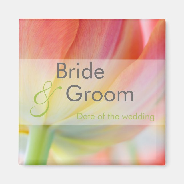 Colors of Spring • Save the Date Magnet (Front)